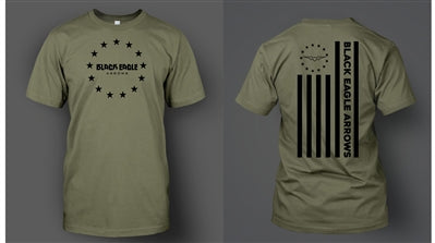 BETSY MILITARY GREEN BEA NEXT LEVEL TRI-BLEND