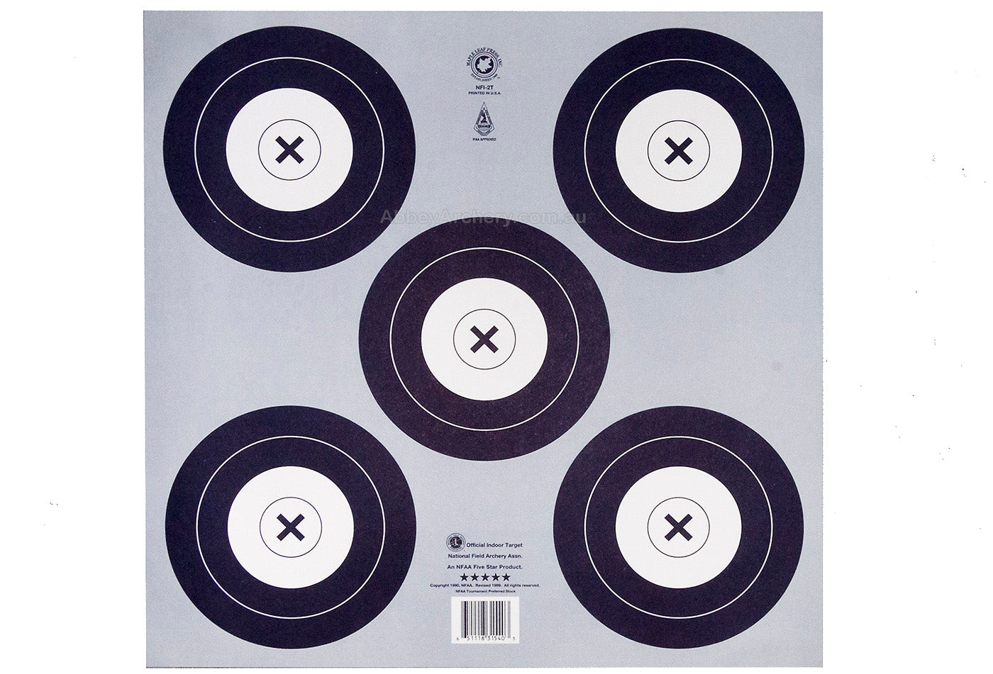 IFAA 5 Spot Target face