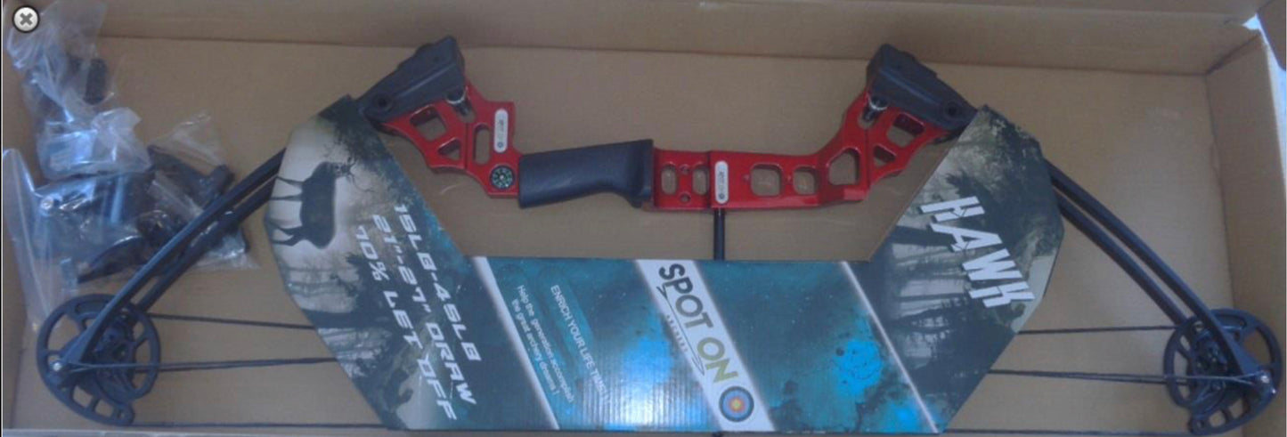 SPOT ON HAWK 15-45# 25.5-31" COMPOUND BOW KIT RH